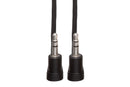 CMM-100.8RR, Hosa Stereo Right-angle 3.5 mm male to male TRS , 8 in