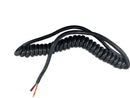 Coil-Cord. Qual Coil cord, one wire with shield, + one pair, no shield. About 5 ft, cut end