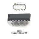 ECG1117, 2 Watt Audio Power Amp IC ~ 14 Pin DIP-Q (NTE1117, TBA820, GEIC-280)