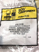 ECG1130, TV Chroma Color Demodulator IC ~ 16 Pin DIP (NTE1130, TA7150P, SK3478)