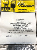 ECG1280, 35W Darlington Audio Power Amplifier ~ 10 Pin SIP-M (NTE1280, STK0039N)