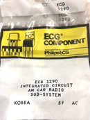 ECG1290, AM Tuner/Receiver Subsystem IC  16 Pin DIP (NTE1290, TDA1170SH, SK9183)