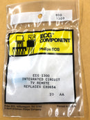 ECG1300, TV Remote Control IC ~ 8 Pin SIP (NTE1300, CX065A, M51725L)