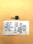 ECG84 Dual PNP Transistor High Speed Switch ~ 7 Pin TO-78P Plastic Can (NTE84)