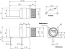 F-105, Sato Parts Metric (5x20mm) Right Angle PC Mount Fuse Holder