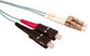 Shaxon FCSCLCQ02M SC to LC 50/125u Multi-Mode Fiber Optic Cable 10 GIG 2 Meters