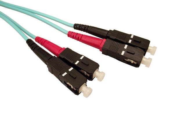 Shaxon FCSCSCQ05M SC to SC 50/125u Multi-Mode Fiber Optic Cable 10 GIG 5 Meters