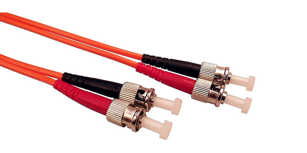 Shaxon FCSTSTF10M, ST to ST 50/125u Multi-Mode Fiber Optic Cable ~ 10 Meters