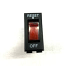 Reset Switch Red Lighted Rocker Switch ON Off Overload Protect Fireplace Switch 15A 125V/250V SPST Electric Fireplace Parts for Fire Place, Grinder, Delta Bench Sander, Surge Protector