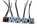 MV8545B-5PK, Three Prong 2 wire Receptacle 5pk
