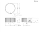 K-52-KE-L, Sato Parts 6.0mm Shaft, 32.0mm Splined Aluminum Knob with Line