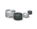 K-59-L-B, Sato Parts 6.0mm Shaft 45mm Large Black Splined Body Aluminum Knob