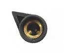 EH71-0K2S, EHC 1/4" Shaft 0.500" Diameter Skirted Pointer Knob w/ Cap (K20)