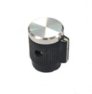 EH71-0DSB1S, EHC 1/8" Shaft 0.500" Diameter Straight Knurled Knob w/ Cap (K52)