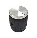 EH71-1E1S, EHC 1/8" Shaft 0.700" Diameter Skirted Knob w/ Cap & Indicator (K70)