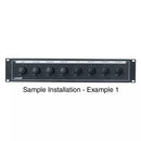 LVC8P-ID-2, Lowell Rack Panel for 8 Volume Controls (Not Included)
