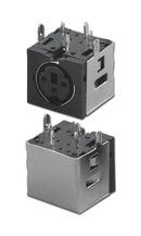MD-64000-3SS, 3 Pin Double Shielded Right-Angle PCB Mount Female Mini DIN Socket