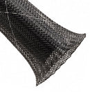 FRN2.00TB-50ft Black Flex Sleeving, w/White Tracer 2" 50ft