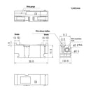 ML-7000-B, Sato Parts BLACK Button Single Side Stackable Terminal Block
