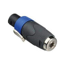 NA4LJX, Neutrik SpeakON NL4FC to 1/4'' Mono Jack Conversion Adapter