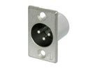 NC3MP, Neutrik 3 Pin XLR Male Panel Mount Connector