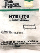 ECG1176, TV Chroma Demodulator IC ~ 16 Pin DIP (NTE1176, SK3210)