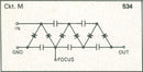 NTE534, 5 Step Tripler with Damper Diode ~ 30KV @ 2mA