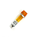PL-11A, Caltronics 120 VAC Amber Neon Panel Mount Lamp ~ 0.203'' (5mm) Mount