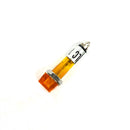 PL-11A, Caltronics 120 VAC Amber Neon Panel Mount Lamp ~ 0.203'' (5mm) Mount
