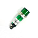 PL-12G, Caltronics 120 VAC Green Neon Panel Mount Lamp ~ 0.406'' (10.3mm) Mount