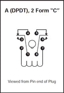 Imperial Products 5D2C-2500, DPDT 8 Pin Octal Relay with 2500 Ohm Sensitive Coil