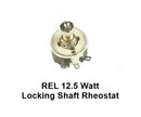 Ohmite REL6R0, 6 Ohm 12.5 Watt Power Rheostat 1/8" Locking Shaft 12.5W