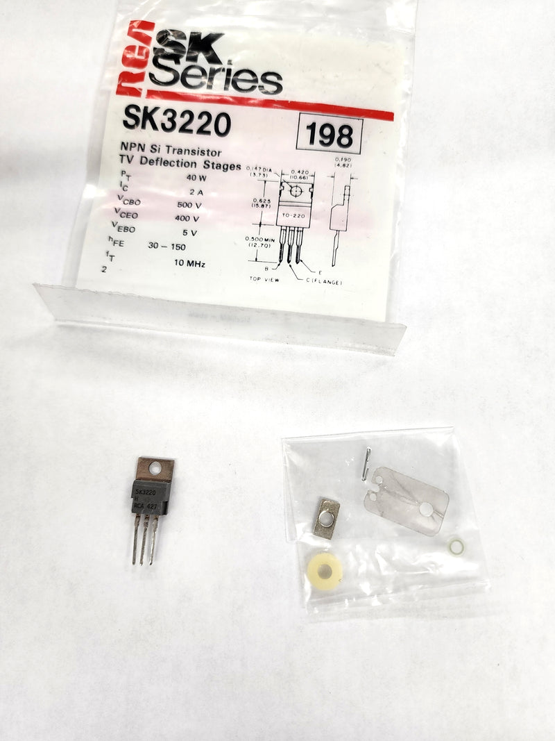 SK3220 2A @ 400V NPN Silicon Transistor High Voltage Amp & Switch TO220 (ECG198)