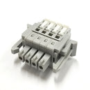 SL-4000-AP-4P, Sato Parts 4 Female Pin Screwless, Latching Terminal Plug