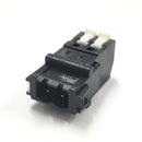 SL-4500-AJ-2PB, Sato Parts 2 Male Pin Screwless, Latching Terminal Jack