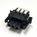 SL-4500-AP-3PB, Sato Parts 3 Female Pin Screwless, Latching Terminal Plug