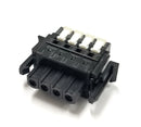 SL-4500-AP-4PB, Sato Parts 4 Female Pin Screwless, Latching Terminal Plug
