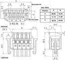 SL-4500-AP-2PB, Sato Parts 2 Female Pin Screwless, Latching Terminal Plug