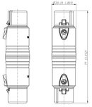 NA3FF, Neutrik 3-Pole XLR Female to 3-Pole XLR Female Gender Conversion Adapter
