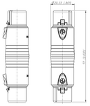 Neutrik NA3FF 3-Pole XLR Female to 3-Pole XLR Female Gender Conversion Adapter