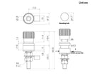 T-12-12-R, Sato Parts Red Female Banana Binding Post