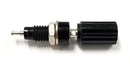 T-3025-B, Sato Parts Black Female Banana & Wire Binding Post