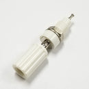T-3025-W, Sato Parts White Female Banana & Wire Binding Post