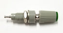T-45-G, Sato Parts Grey with Green Tip Female Banana & Wire Binding Post