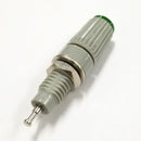 T-45-G, Sato Parts Grey with Green Tip Female Banana & Wire Binding Post