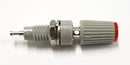 T-45-R, Sato Parts Grey with Red Tip Female Banana & Wire Binding Post