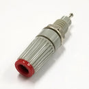 T-45-R, Sato Parts Grey with Red Tip Female Banana & Wire Binding Post