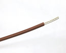 T12-01-100, 100' 12AWG BROWN Hi Temp PTFE Insulated Silver Plated 600 Volt Hook-Up Wire