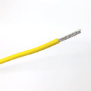 T14-04-100, 100' 14AWG YELLOW Hi Temp PTFE Insulated Silver Plated 600 Volt Hook-Up Wire