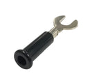 TJ-1097-B, Sato Parts BLACK Large Spade Connector, Solder Type 16AWG Max
